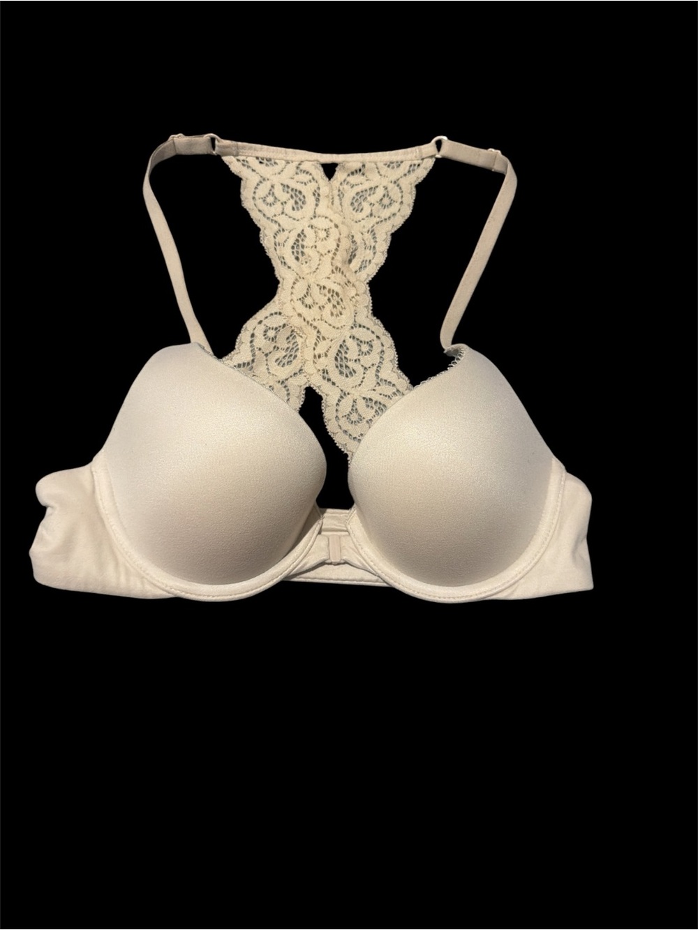 Body by Victoria Lightly Lined Lace Racerback Demi Bra